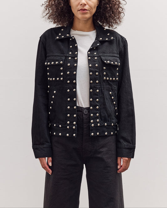 Ranch Jacket, Black Studded