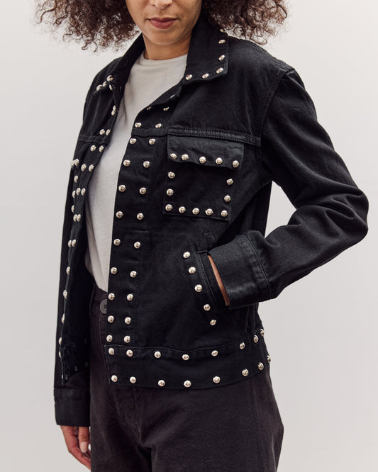 Ranch Jacket, Black Studded