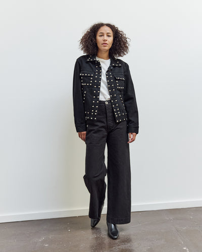 Ranch Jacket, Black Studded