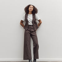 Sailor Pants, Graphite Italian Stripe