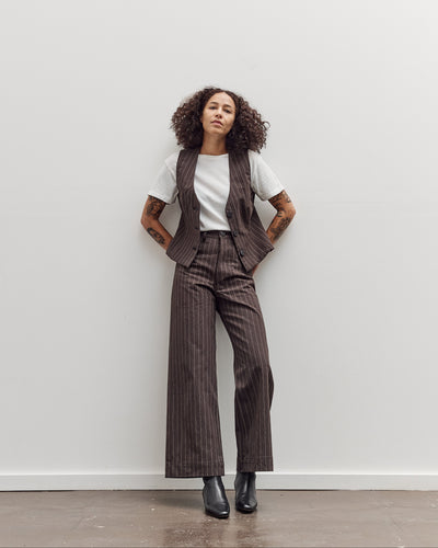 Sailor Pants, Graphite Italian Stripe