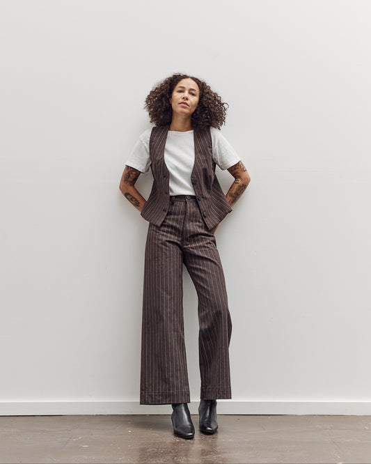 Sailor Pants, Graphite Italian Stripe