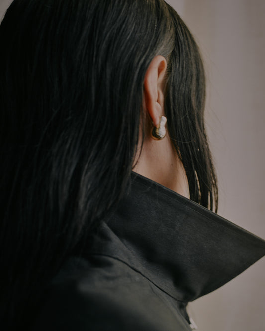 Kara Yoo Willa Studs, Gold Plated Brass