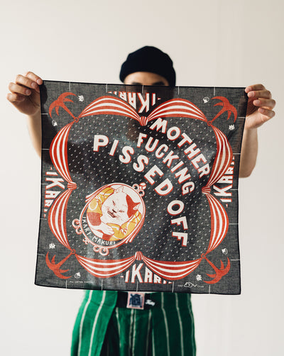 Kapital Color Bandana Ikarimakuri, Black