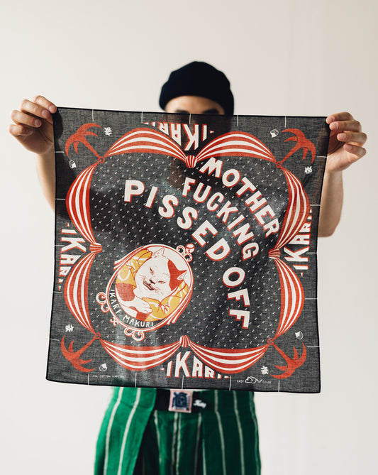 Kapital Color Bandana Ikarimakuri, Black