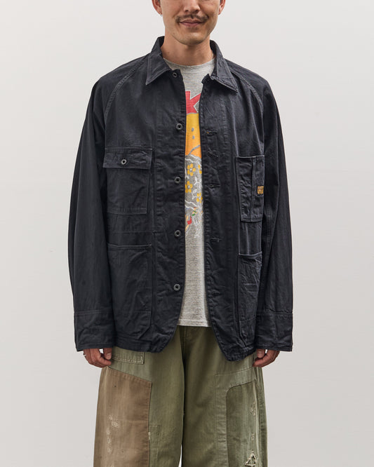 Kapital Unisex 10oz BLKxBLK Denim CACTUS Coverall, Black