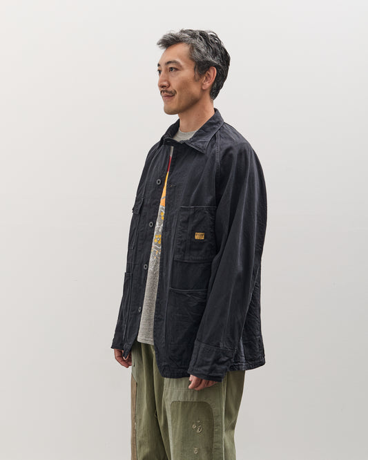 Kapital Unisex 10oz BLKxBLK Denim CACTUS Coverall, Black