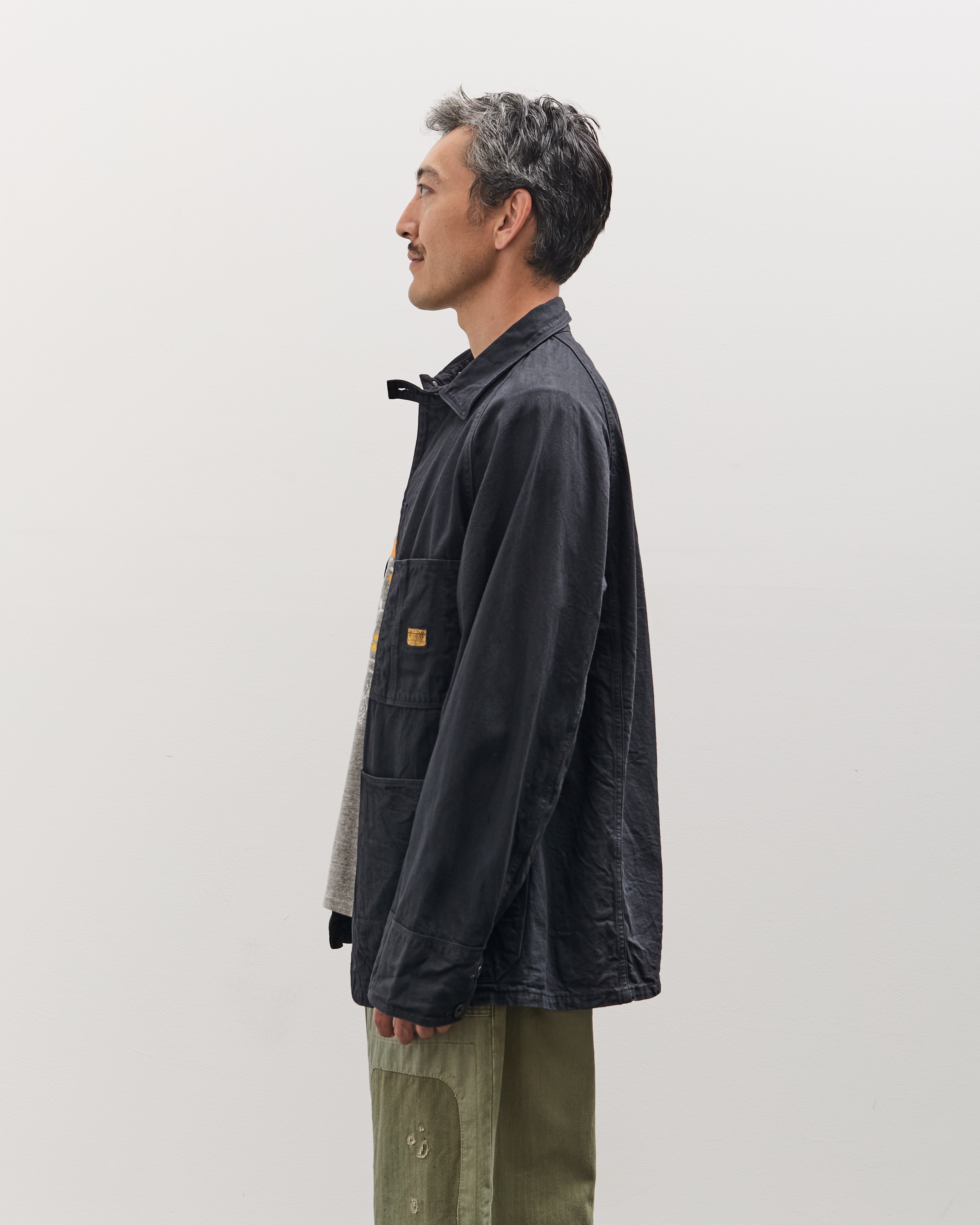 Kapital Unisex 10oz BLKxBLK Denim CACTUS Coverall, Black – Glasswing