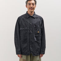 Kapital Unisex 10oz BLKxBLK Denim CACTUS Coverall, Black