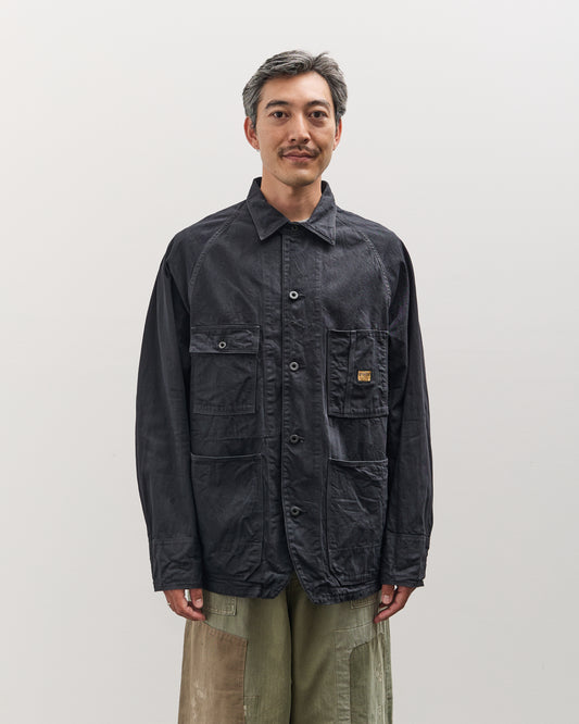 Kapital Unisex 10oz BLKxBLK Denim CACTUS Coverall, Black