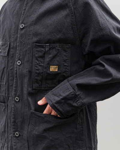 Kapital Unisex 10oz BLKxBLK Denim CACTUS Coverall, Black