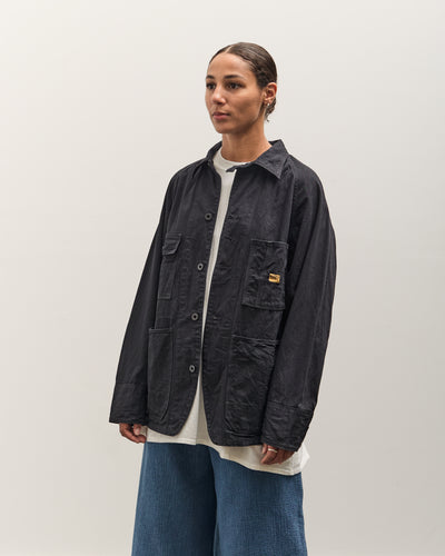Kapital 10oz BLKxBLK Denim CACTUS Coverall, Black