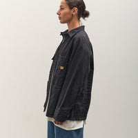 Kapital 10oz BLKxBLK Denim CACTUS Coverall, Black