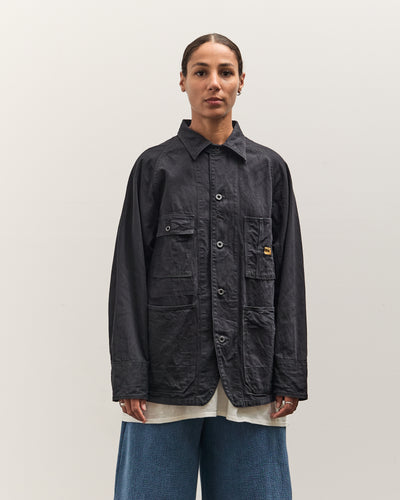 Kapital 10oz BLKxBLK Denim CACTUS Coverall, Black