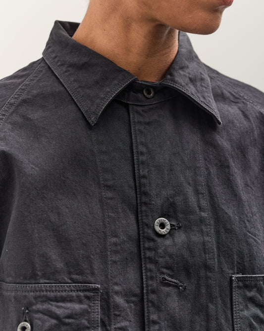 Kapital 10oz BLKxBLK Denim CACTUS Coverall, Black