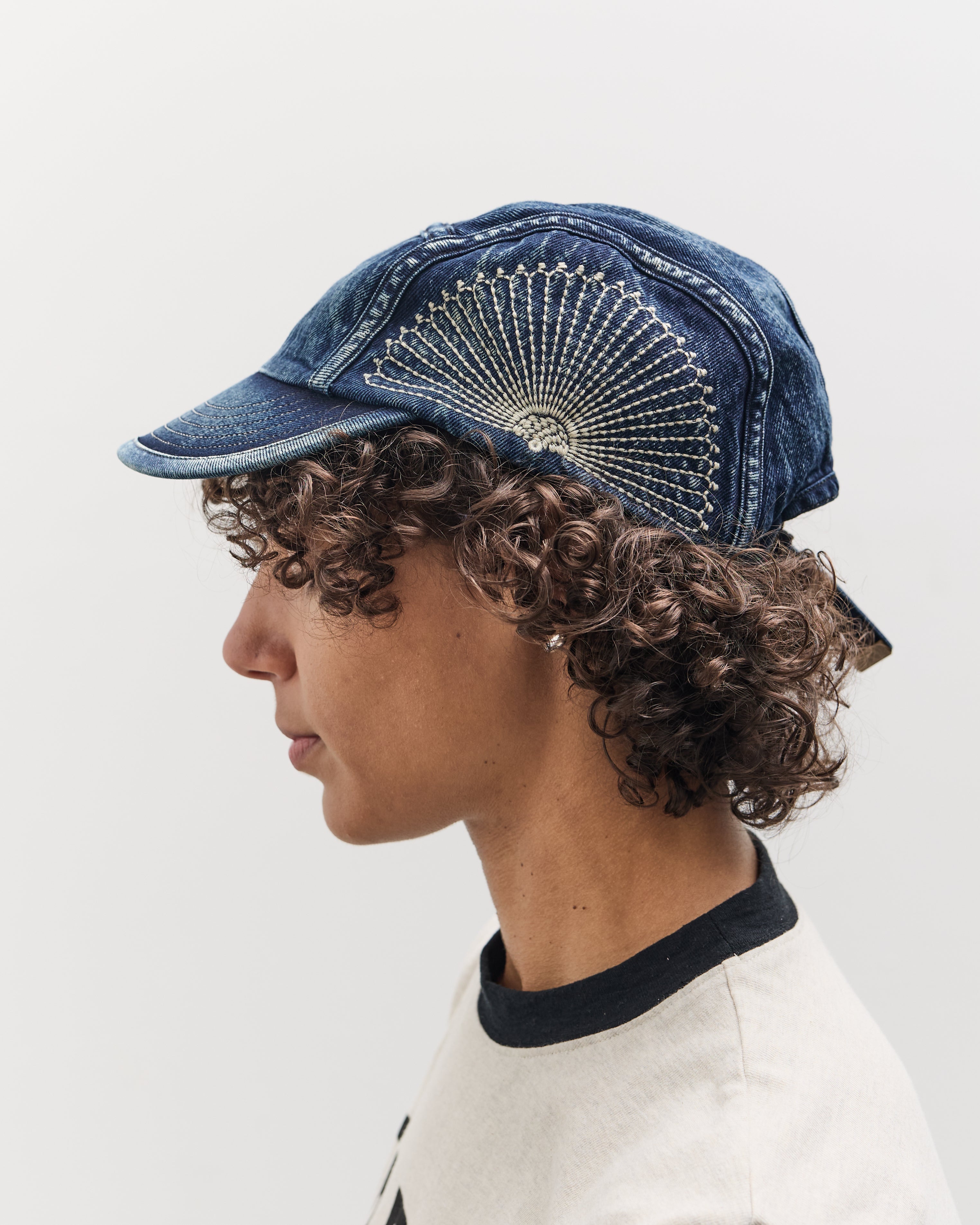 KAPITAL 10ozIDG×IDGデニム　キャンプCAP（風呂敷刺繍） Kapital 10oz IDGxIDG Denim Camp Cap (FUROSHIKI Embroidery