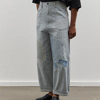 Kapital 10oz Painter PORT Baggy Pants, Hickoree Stripe