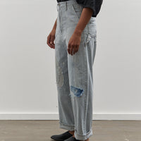 Kapital 10oz Painter PORT Baggy Pants, Hickoree Stripe