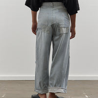 Kapital 10oz Painter PORT Baggy Pants, Hickoree Stripe