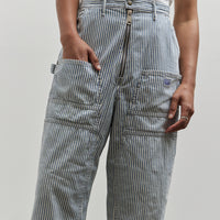 Kapital 10oz Zipper Wide Lumber Pants, Hickoree Stripe