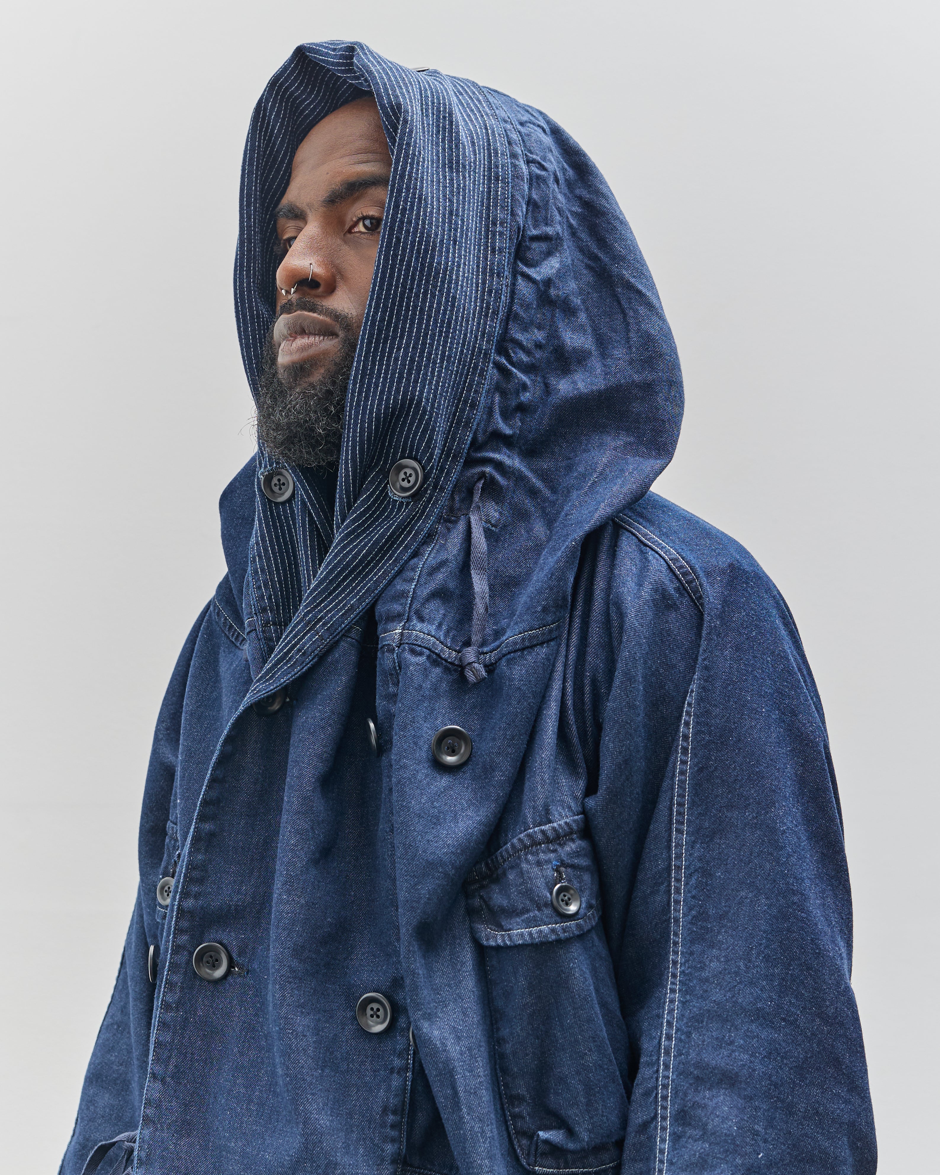 Kapital 10oz Denim Ring Coat, Indigo – Glasswing