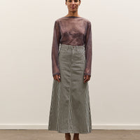 Kapital 10oz Hickoree High Waisted Maxi Skirt, Hickoree