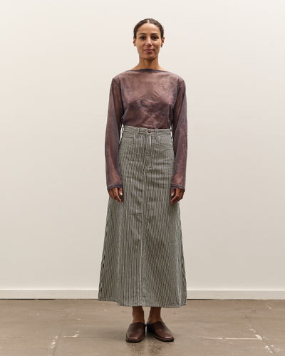 Kapital 10oz Hickoree High Waisted Maxi Skirt, Hickoree