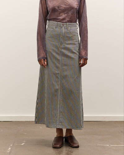 Kapital 10oz Hickoree High Waisted Maxi Skirt, Hickoree