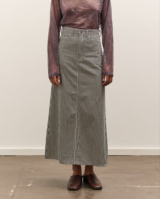 Kapital 10oz Hickoree High Waisted Maxi Skirt, Hickoree