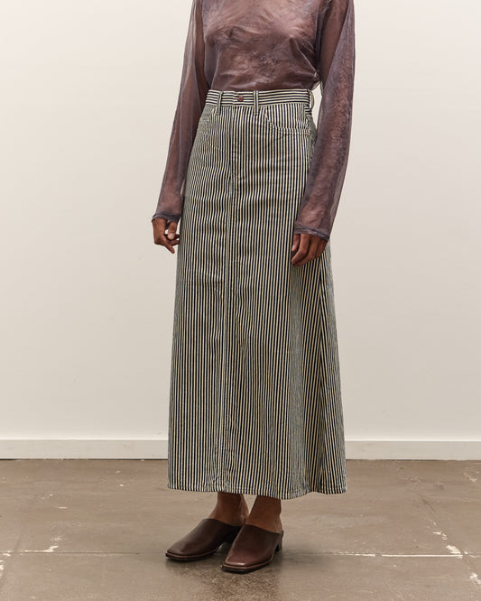 Kapital 10oz Hickoree High Waisted Maxi Skirt, Hickoree