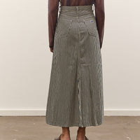 Kapital 10oz Hickoree High Waisted Maxi Skirt, Hickoree