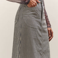 Kapital 10oz Hickoree High Waisted Maxi Skirt, Hickoree