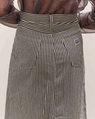 Kapital 10oz Hickoree High Waisted Maxi Skirt, Hickoree