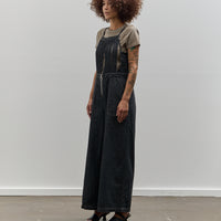 Kapital 11.5oz Denim Macaroni Overall, Pro Black