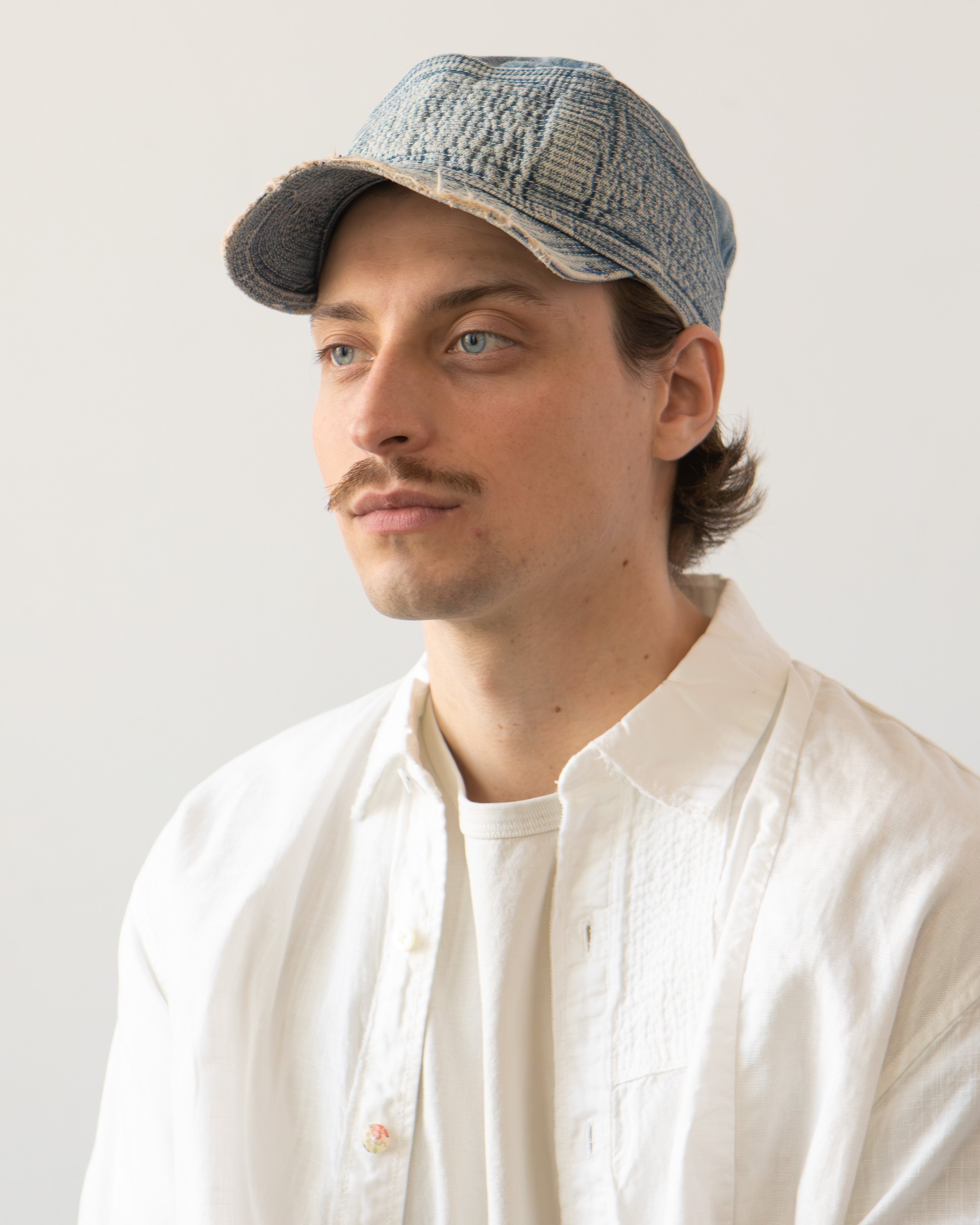 Kapital 11.5oz Denim The Old Man and the Sea Cap, Indigo