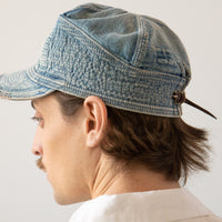 Kapital 11.5oz Denim The Old Man and the Sea Cap, Indigo