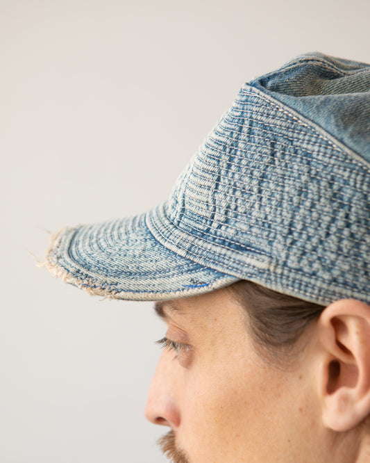 Kapital 11.5oz Denim The Old Man and the Sea Cap, Indigo