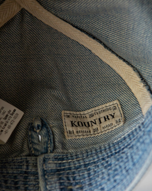 Kapital 11.5oz Denim The Old Man and the Sea Cap, Indigo