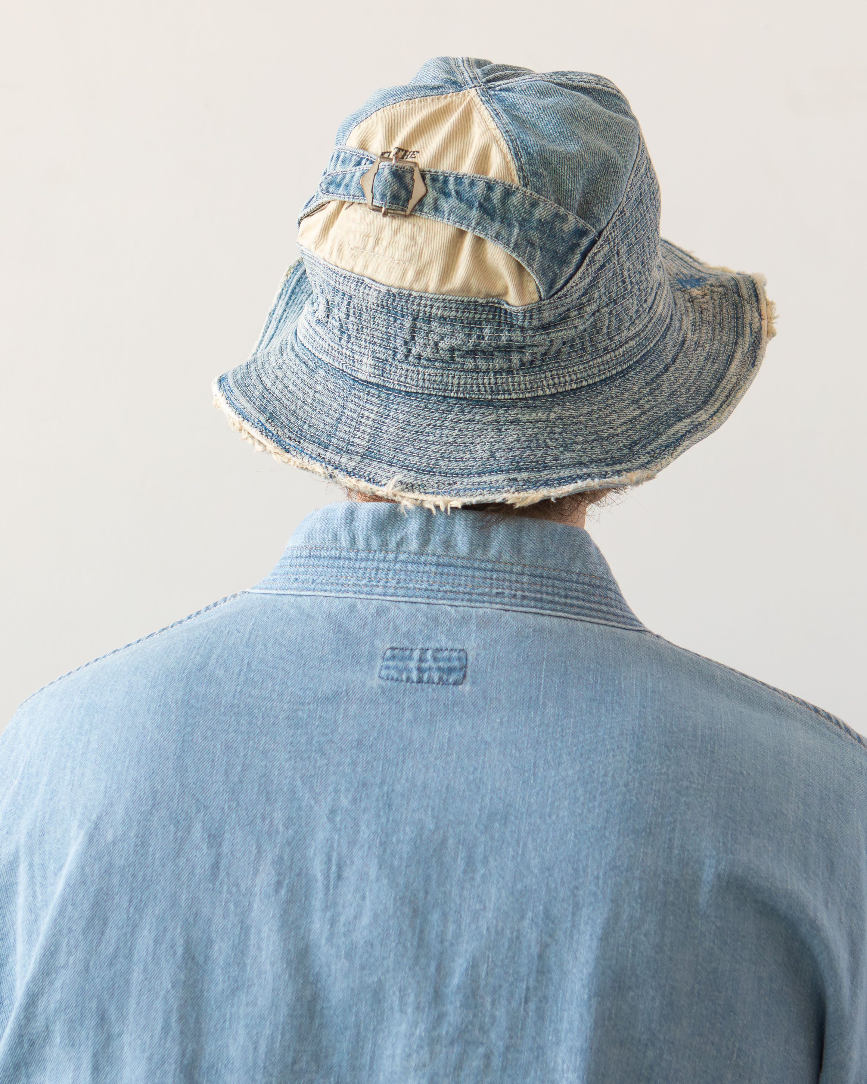 Kapital 11.5oz Denim The Old Man and the Sea Hat, Indigo – Glasswing