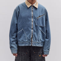 Kapital 11.5Oz Denim Lined Reversible Zip Up Work Jacket, Virgin Maria, Pro