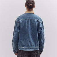 Kapital 11.5Oz Denim Lined Reversible Zip Up Work Jacket, Virgin Maria, Pro