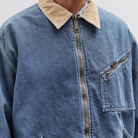Kapital 11.5Oz Denim Lined Reversible Zip Up Work Jacket, Virgin Maria, Pro