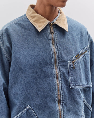 Kapital 11.5Oz Denim Lined Reversible Zip Up Work Jacket, Virgin Maria, Pro