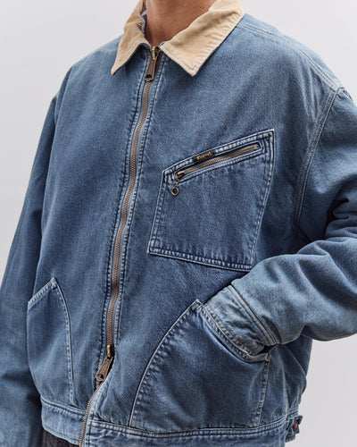 Kapital 11.5Oz Denim Lined Reversible Zip Up Work Jacket, Virgin Maria, Pro