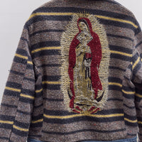 Kapital 11.5Oz Denim Lined Reversible Zip Up Work Jacket, Virgin Maria, Pro