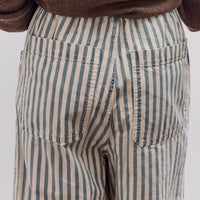 Kapital 9oz French Hickoree W-Knee EASY Baggy Pants, Hickoree