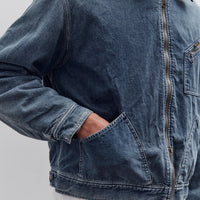 Kapital 11.5Oz Denim Lined Reversible Zip Up Work Jacket, Virgin Maria, Pro