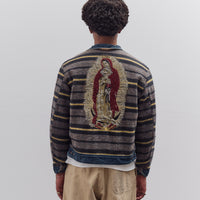 Kapital 11.5Oz Denim Lined Reversible Zip Up Work Jacket, Virgin Maria, Pro