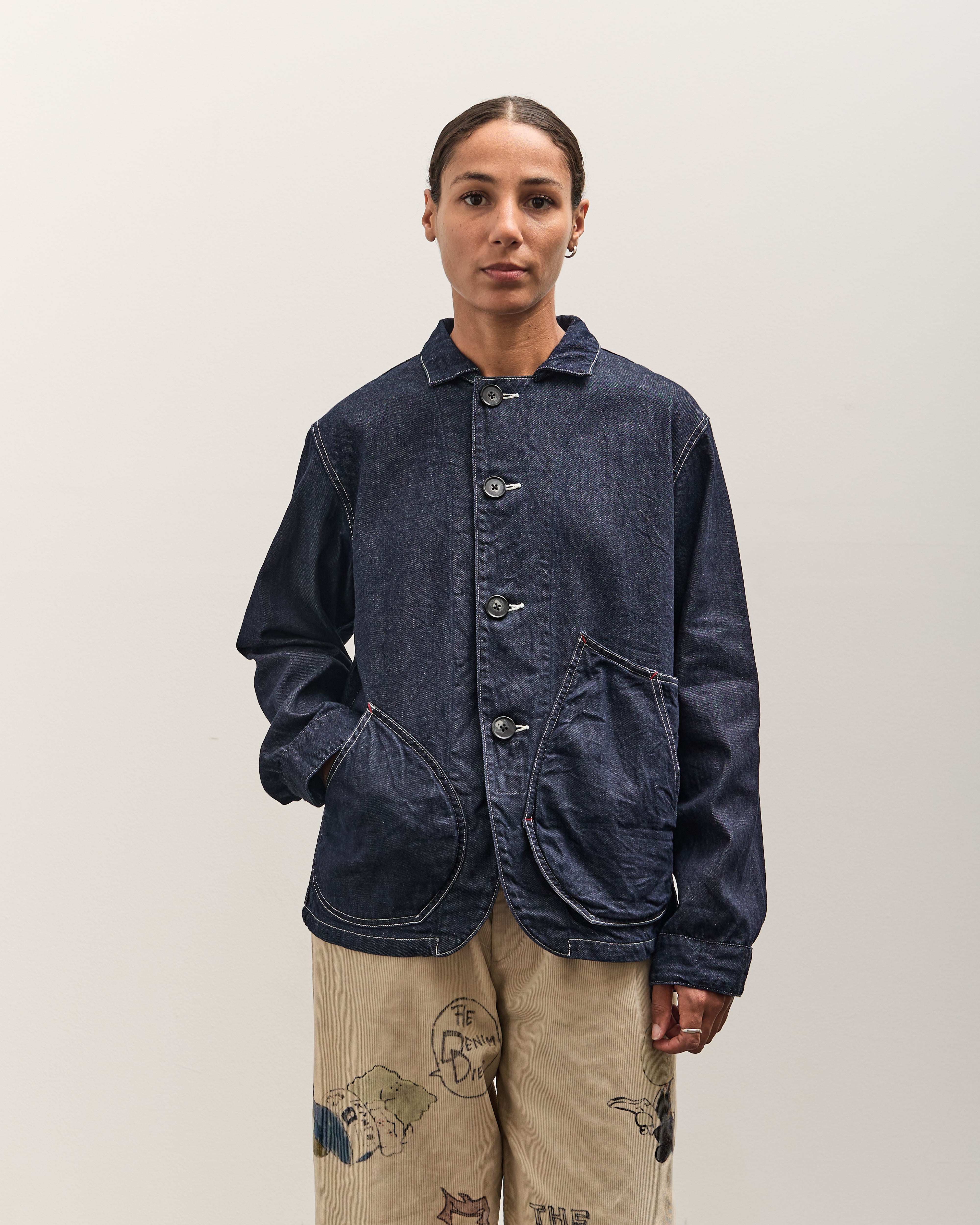 Kapital 11.5ozDenim x 8ozDenim RINGOMAN Coverall, IDG – Glasswing