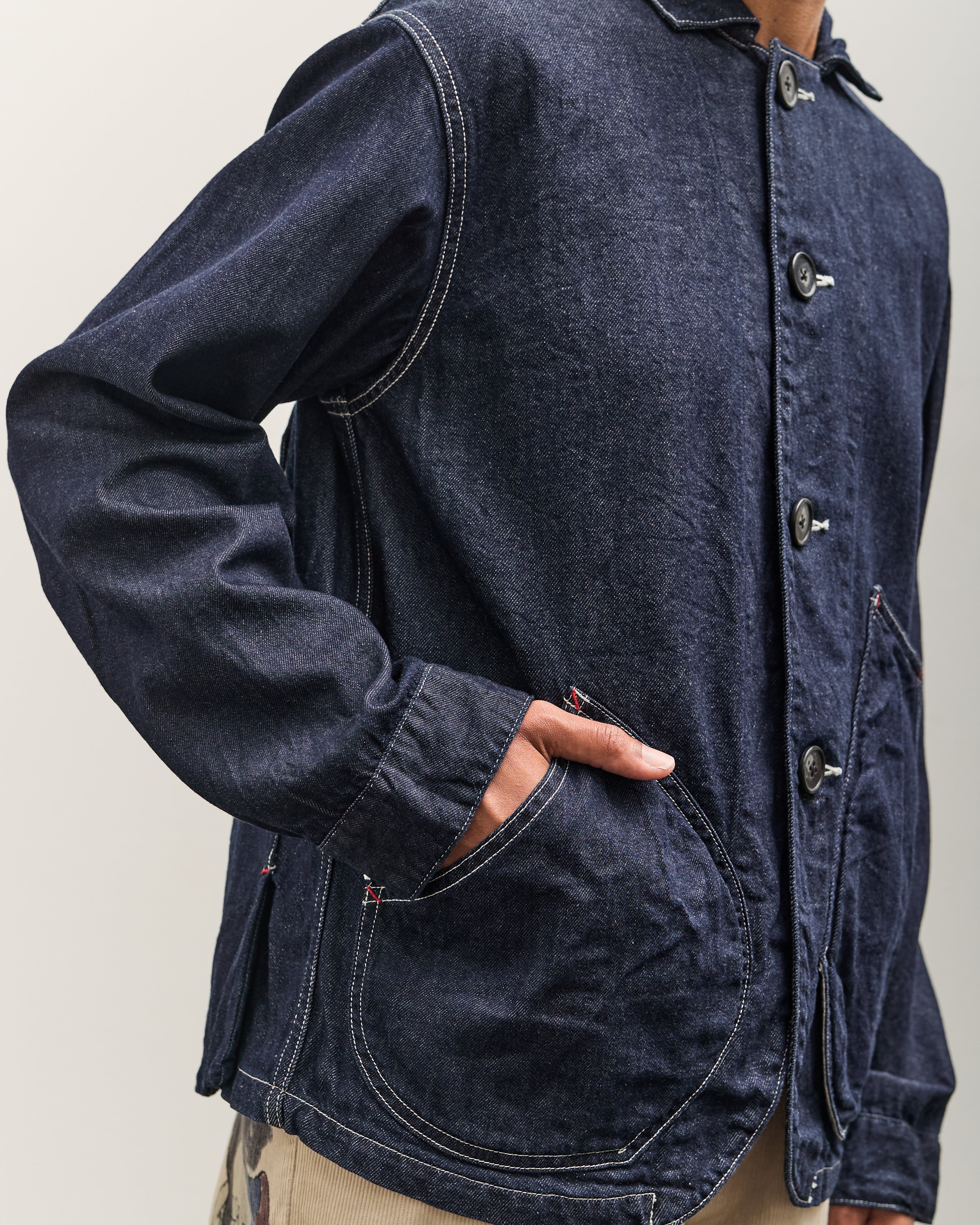 Kapital 11.5ozDenim x 8ozDenim RINGOMAN Coverall, IDG – Glasswing